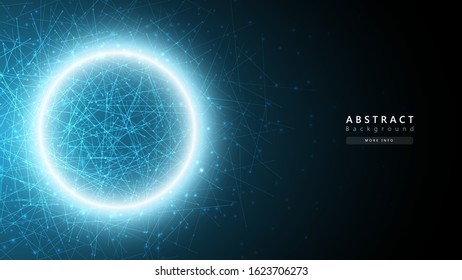 blue abstract cosmos technology background,big data analysis concept,data particles science transfer,futuristic atomic background