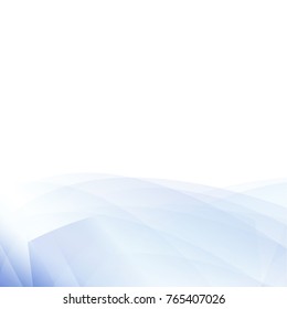 Blue abstract curve background with copy space.Modern design template for web site,digital presentation,cover and magazine.Wavy concept for brochure and space for white text. Low poly graphic design