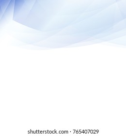 Blue abstract curve background with copy space.Modern design template for web site,digital presentation,cover and magazine.Wavy concept for brochure and space for white text. Low poly graphic design