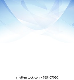 Blue abstract curve background with copy space.Modern design template for web site,digital presentation,cover and magazine.Wavy concept for brochure and space for white text. Low poly graphic design