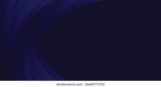 Blue abstract curve background. Glowing shape design elements. Modern futuristic graphic. 