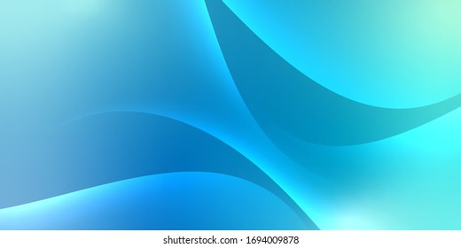 Blue abstract curve pattern background.