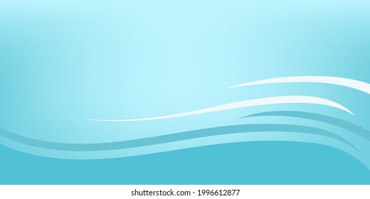 blue abstract curve pattern background with copy space, Wave Abstract Background. For Design Flyer, Banner, Landing Page. Vector Illustration with Color Gradient