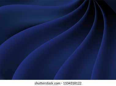 Blue abstract curve and wavy vector background  for card, annual business report, poster template