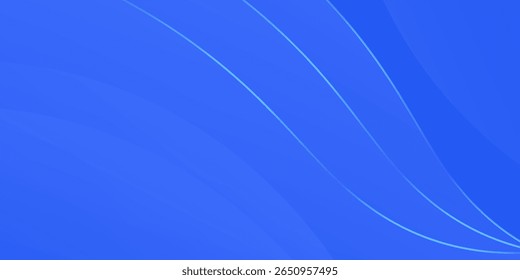 Blaue abstrakte gekrümmte Linien Hintergrund geeignet für Präsentationen