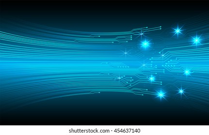 blue abstract cyber future technology concept background, vector illustration, circuit, binary code