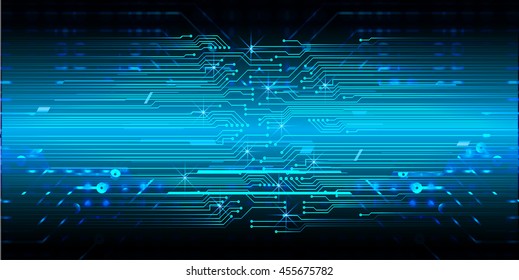 blue abstract cyber future technology concept background, vector illustration, circuit, binary code