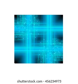 blue abstract cyber future technology concept background, illustration, circuit, binary code, vector