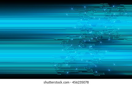 blue abstract cyber future technology concept background, illustration, circuit, binary code, vector