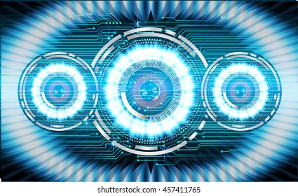 blue abstract cyber future technology concept background, illustration, circuit, binary code