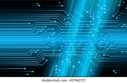 blue abstract cyber future technology concept background, illustration, circuit, binary code.