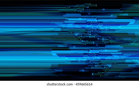 blue abstract cyber future technology concept background, illustration, circuit, binary code. move motion speed