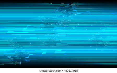 blue abstract cyber future technology concept background, illustration, circuit, binary code. move motion speed