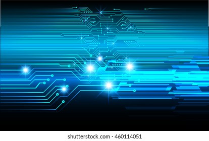 blue abstract cyber future technology concept background, illustration, circuit, binary code. move motion speed