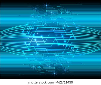 blue abstract cyber future technology concept background, illustration, circuit, binary code. move motion speed. vector. sci-fi