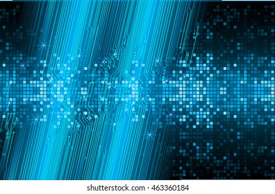 blue abstract cyber future technology concept background, illustration, circuit, binary code. move motion speed. vector