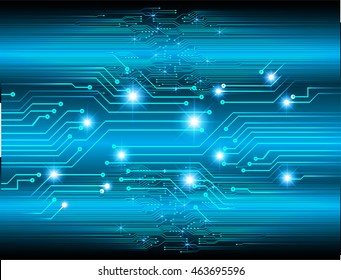 blue abstract cyber future technology concept background, illustration, circuit, binary code. move motion speed. vector. sci-fi