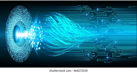 blue abstract cyber future technology concept background, illustration, circuit, binary code. move motion speed. vector. sci-fi