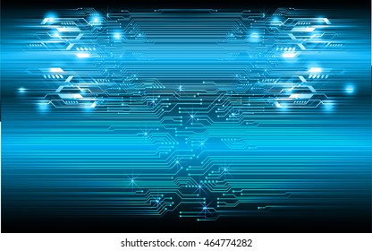 blue abstract cyber future technology concept background, illustration, circuit, binary code. move motion speed. sci-fi. vector