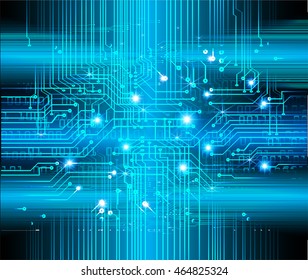 blue abstract cyber future technology concept background, illustration, circuit, binary code. move motion speed. sci-fi. vector
