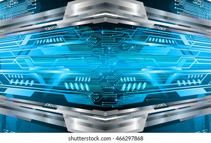 blue abstract cyber future technology concept background, illustration, circuit, binary code. move motion speed. sci-fi