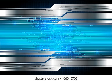 blue abstract cyber future technology concept background, illustration, circuit, binary code. move motion speed. sci-fi