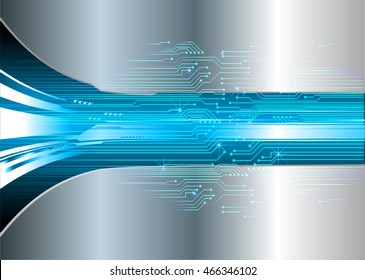 blue abstract cyber future technology concept background, illustration, circuit, binary code. move motion speed. sci-fi