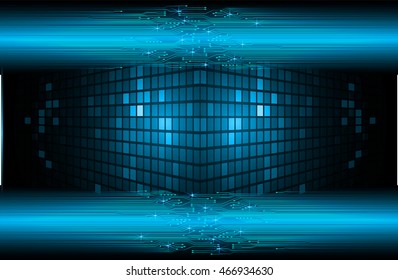 blue abstract cyber future technology concept background, illustration, circuit, binary code. move motion speed. sci-fi. pixel
