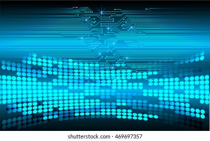 blue abstract cyber future technology concept background, illustration, circuit, binary code. move motion speed. sci-fi. Spark. vector