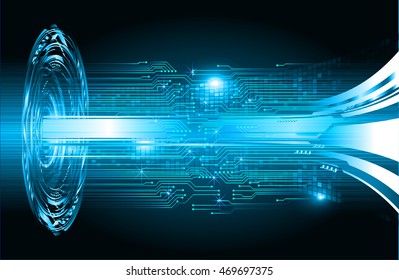 blue abstract cyber future technology concept background, illustration, circuit, binary code. move motion speed. sci-fi. Spark. vector