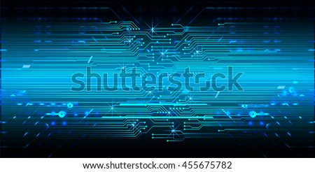 blue abstract cyber future technology concept background, vector illustration, circuit, binary code