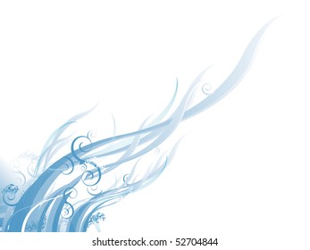 Blaues abstraktes Design
