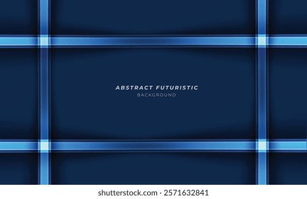 Blue abstract design desktop background with light. Vector illustration.
