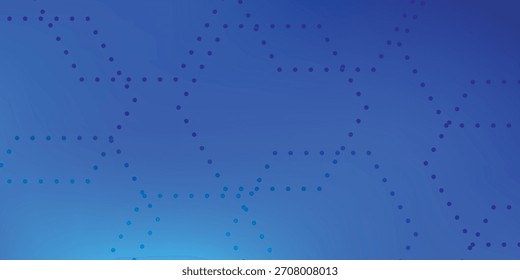 Un diseño abstracto azul que presenta un patrón repetitivo de triángulos Pequeños dispuestos en un diseño geométrico, con un efecto de degradado.