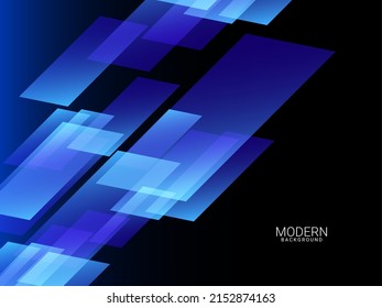 Blue Abstract Design Shiny Moving Lines Geometric Background 