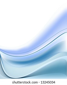 Ilustración vectorial de diseño abstracto azul