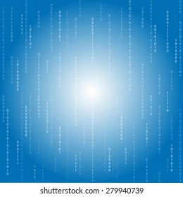 blue abstract digit background