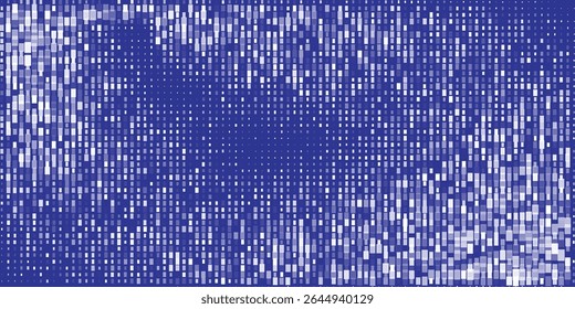 Fondo digital Abstractas azul con patrón geométrico pixelado