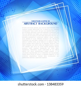 Blue abstract digital background. Vector