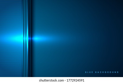 Fondo de dimensión abstracta azul. capa de textura 3D con luz brillante. 