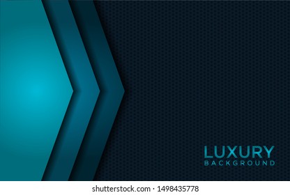 Blue abstract dimension. Overlap layers texture blue lights element decoration.
