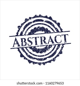 Blue Abstract distress rubber grunge texture seal