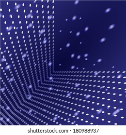  Blue Abstract Dots Vector Background