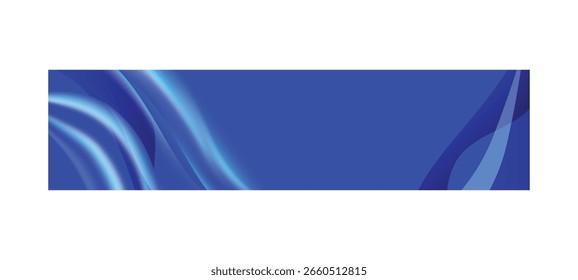 Blue abstract dynamic curve wave decoration horizontal cover and banner template