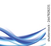Blue abstract dynamic gradient mesh curve wave design
