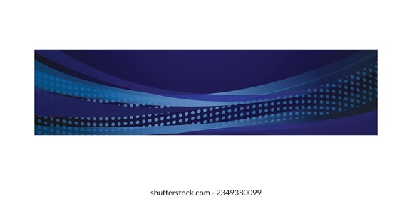 Blue abstract dynamic wavy and grunge halftone banner and poster design