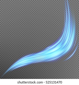 Blue abstract effect object burst with blurred magic neon light. EPS 10 vector file included