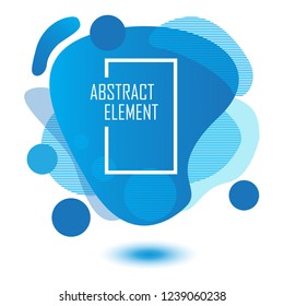 blue abstract element background with modern concept