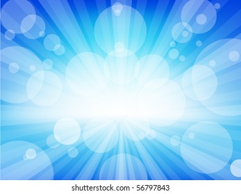 Blue abstract explosion