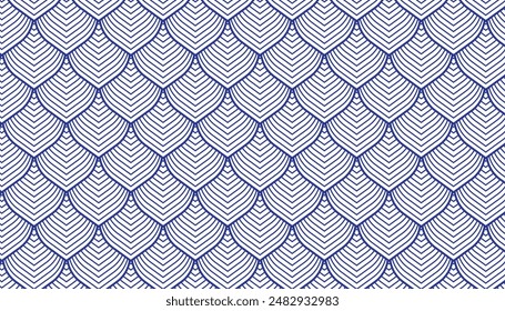 Blue abstract feather pattern background. Vector abstract backgrounds for posters, flyers, digital boards, fabric, and concept design.